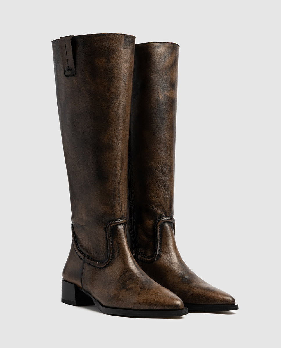 Botas de piel SAMPLE SALE