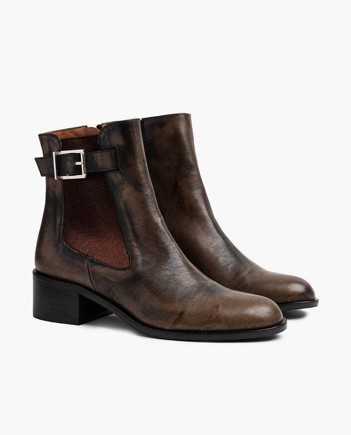 Botines de piel SAMPLE SALE